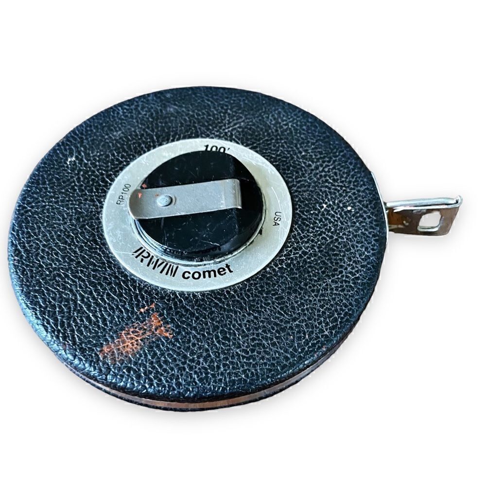 Vintage Irwin Comet 100’ RP 100 Measuring Tape Made in USA